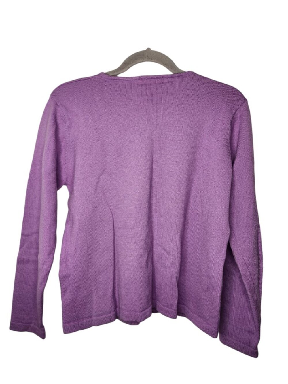Brooks Brothers Purple 100% Merino Wool Pullover Sweater Size Large - Picture 2 of 7